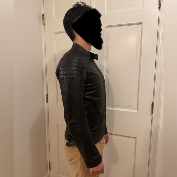 Belstaff Men's Signature Hand Waxed Sandway Leather Jacket Black EU 48 US 38 - Picture 6 of 17